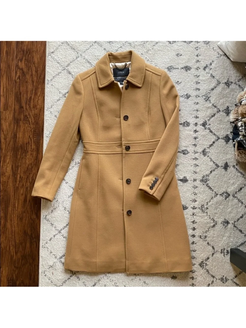 Classic lady day coat in Italian double-cloth wool with Thinsulate® - Picture 2 of 5